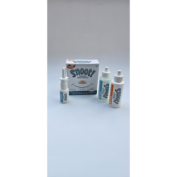 Nosní čistič SNOOT! s oxidem chloričitým (sada s nosním rozprašovačem 113 ml)