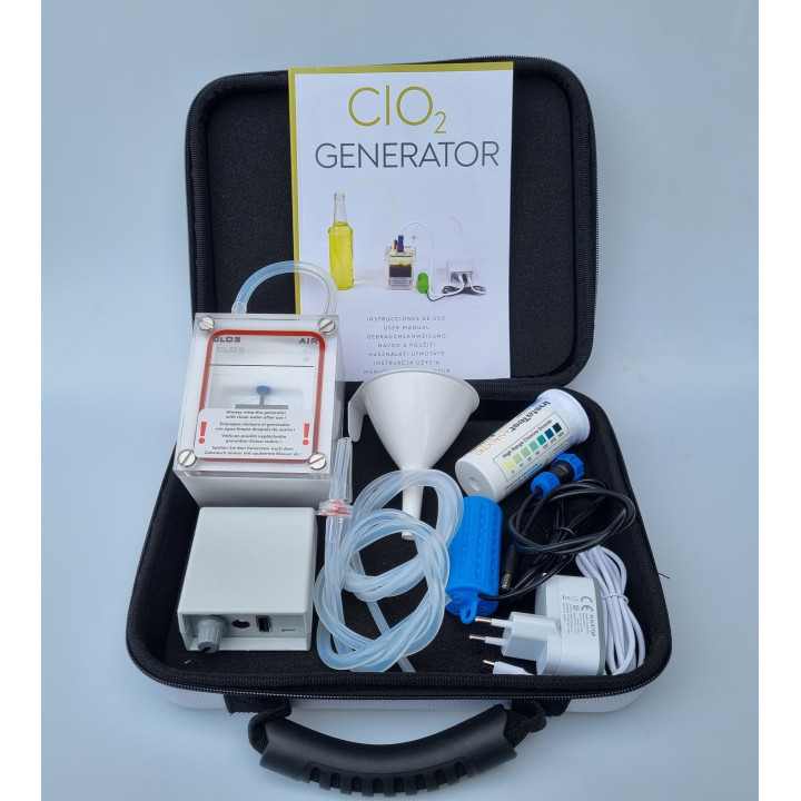 Ultra-pure chlorine dioxide generator.